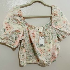 Short floral top